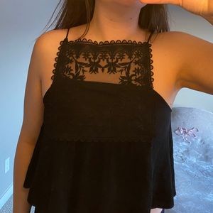 Lace and flowy shiffon material camisole